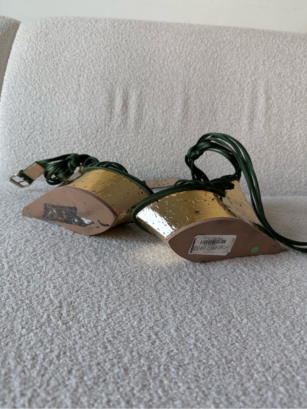 Emilio Pucci green 2013 vintage platform heels. Runs small. Size 38 - Picture 6 of 6
